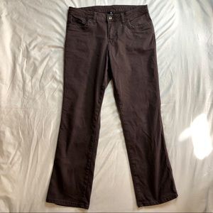 Kuhl Kontour Straight Kalamata Brown Hiking Pants Size 12 High Stretch